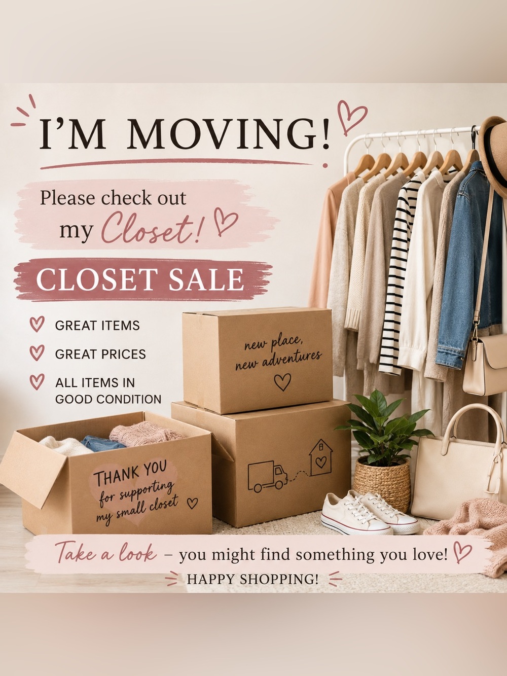 📦✨ MOVING SALE! ✨📦 EVERYTHING MUST GO 🔥